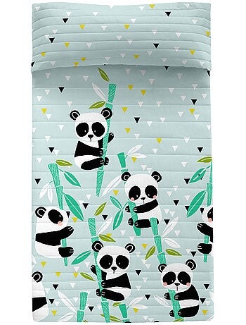 Sprei Panda garden blue "Happyfriday