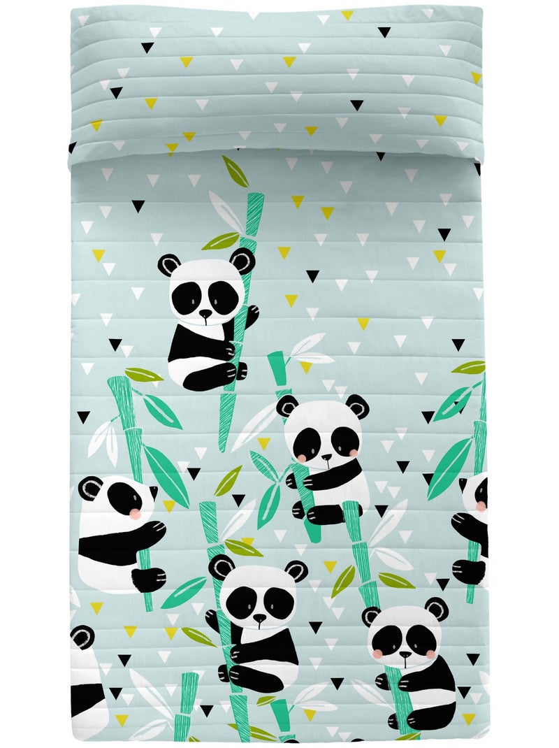 Sprei Panda garden blue "Happyfriday" Blauw - Kiabi