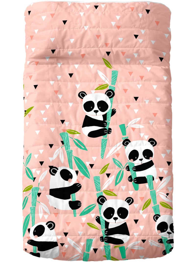 Sprei Panda garden "Happyfriday" Roze - Kiabi
