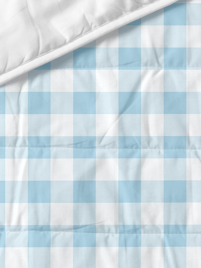 Sprei Vichy "Happyfriday" Blauw - Kiabi