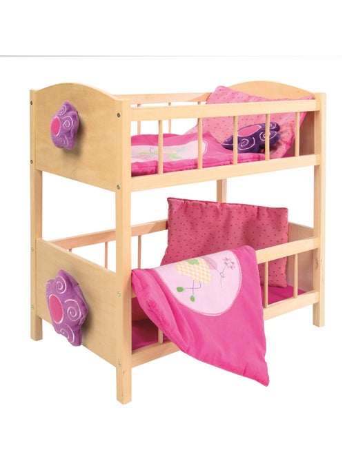 Stapelbed voor poppen, tweeling, met beddengoed 'Happy Fee' ROBA - Kiabi Stapelbed voor poppen, tweeling, met beddengoed 'Happy Fee' ROBA - Kiabi