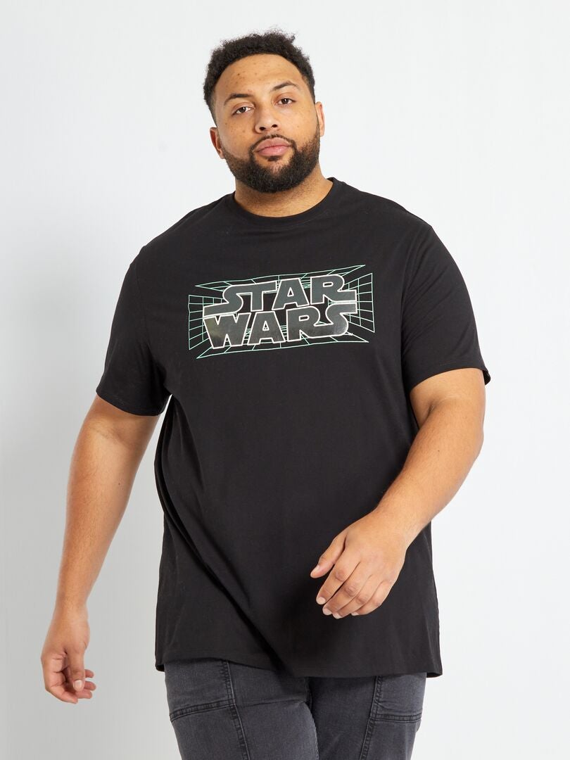Star Wars-T-shirt van jersey ZWART - Kiabi