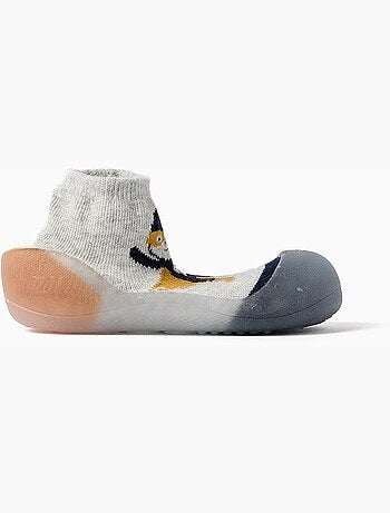Steppies slof-sokken met superheldenprint