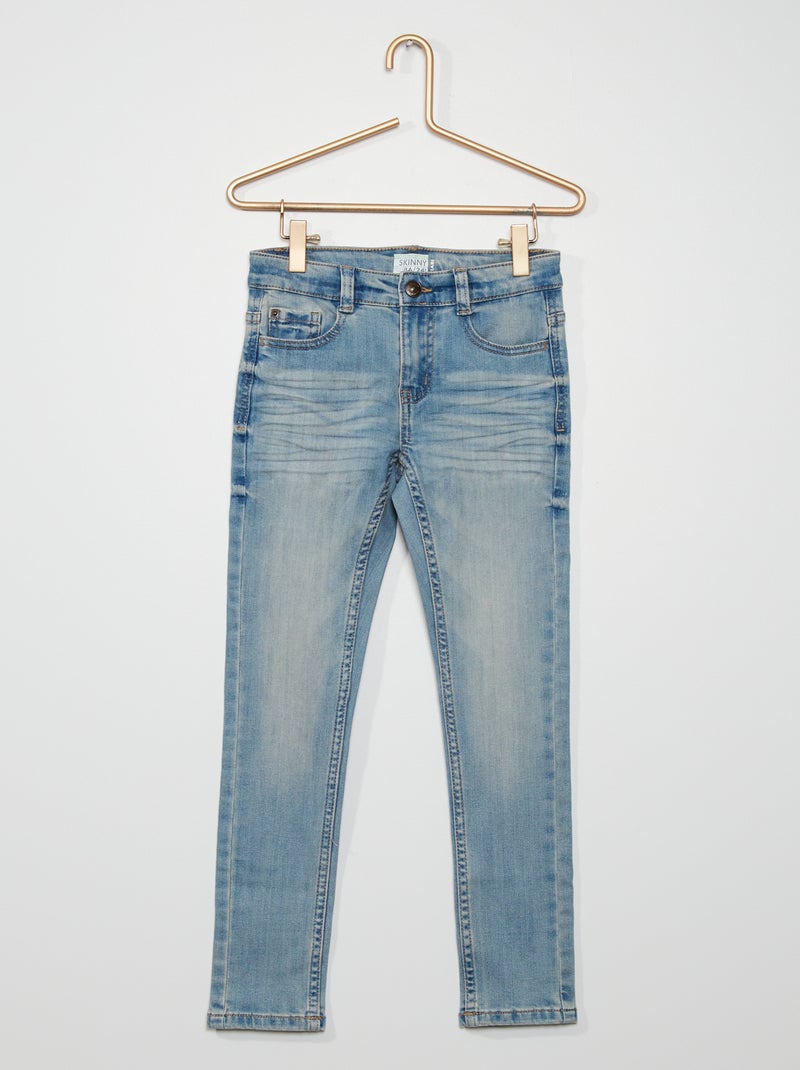 Stevige skinny stretchjeans BLAUW - Kiabi