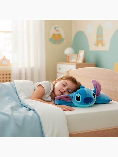 Stitch 2-in-1 zacht en fluweelachtig pluche kussen - Kiabi