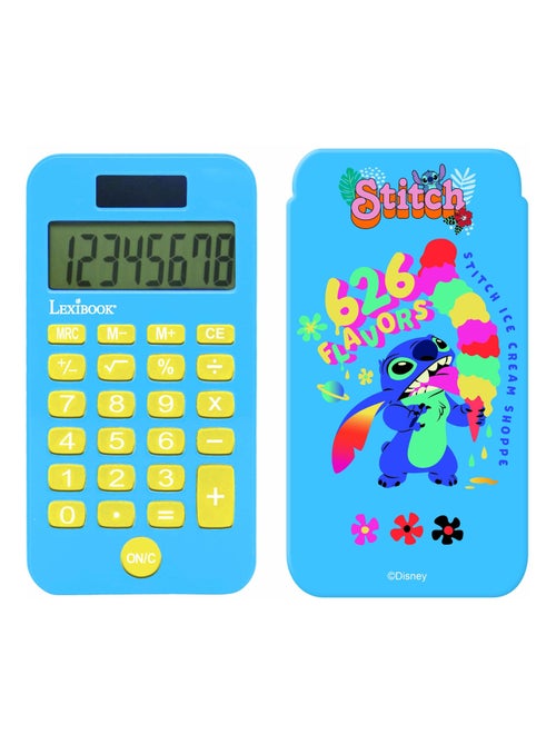 Stitch 8 digits pocket rekenmachine met bescherming hoes - Kiabi Stitch 8 digits pocket rekenmachine met bescherming hoes - Kiabi