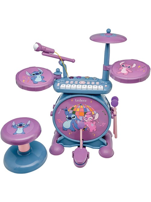 Stitch compleet elektronische lichtgevende drumset met kruk - Kiabi Stitch compleet elektronische lichtgevende drumset met kruk - Kiabi