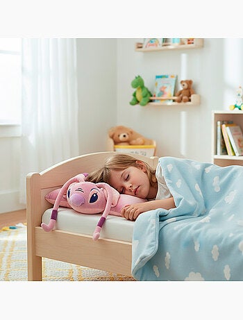Stitch coussin 2 en 1 coussin ange doux et velouté en peluche