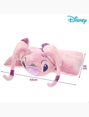Stitch coussin 2 en 1 coussin ange doux et velouté en peluche