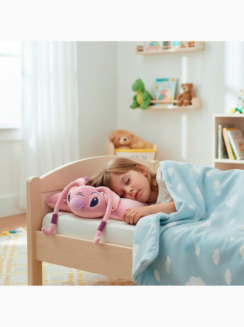 Stitch coussin 2 en 1 coussin ange doux et velouté en peluche Rose - Kiabi