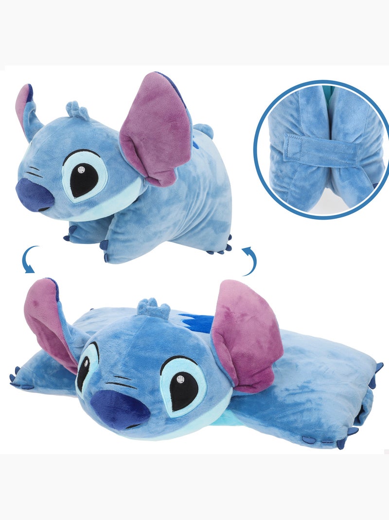 Stitch coussin cushion 2 en 1, doux et velouté Bleu - Kiabi