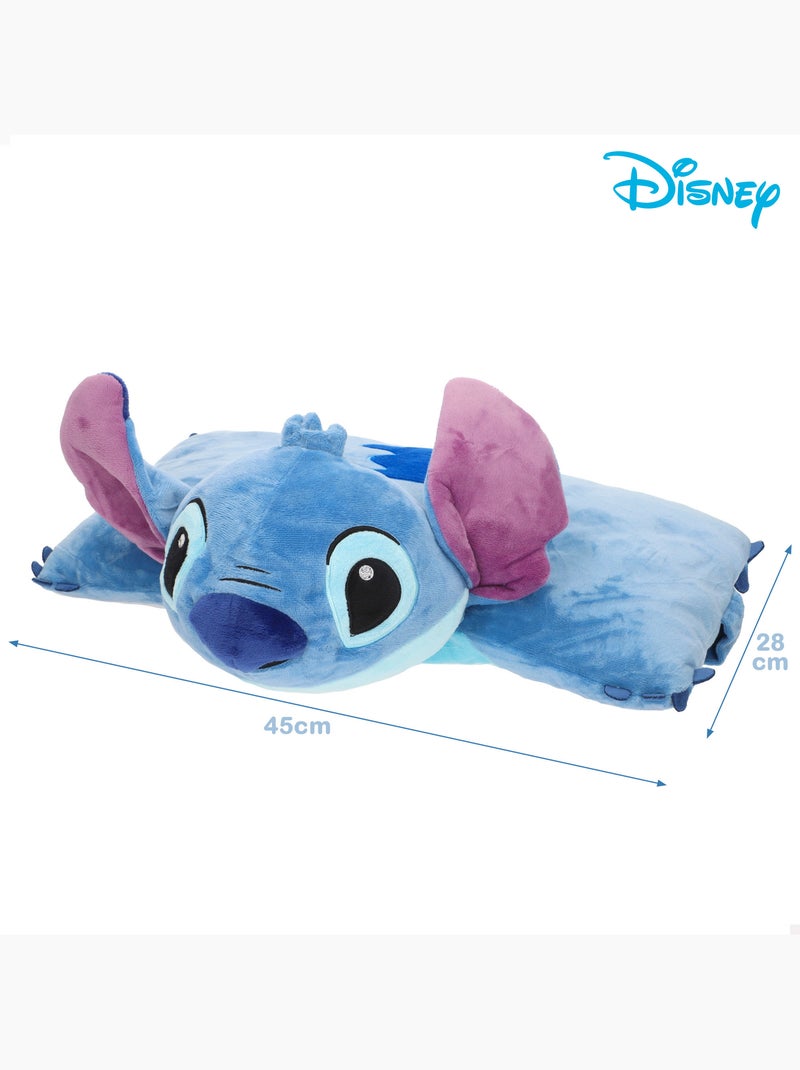 Stitch coussin cushion 2 en 1, doux et velouté Bleu - Kiabi
