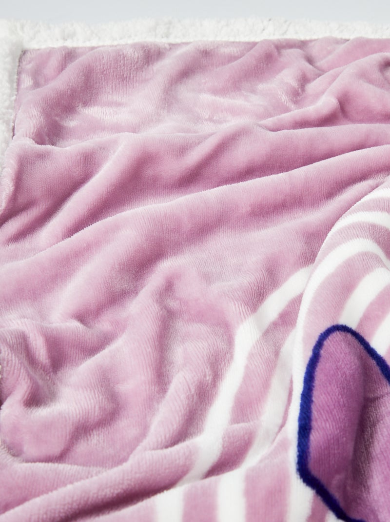 'Stitch'-deken met schapenvacht effect ROSE - Kiabi