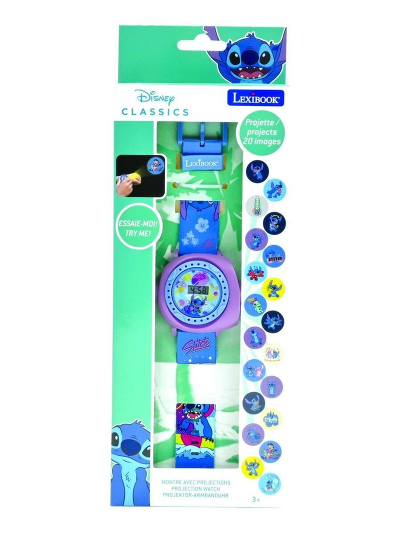Stitch digitaal projectiehorloge met 20 beelden om te projecteren Blauw - Kiabi