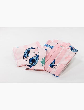 Stitch Disney Badset Kind 3-4 Jaar – Badjas met Capuchon + Handdoek 50x100 cm + Washandje | Aloha |