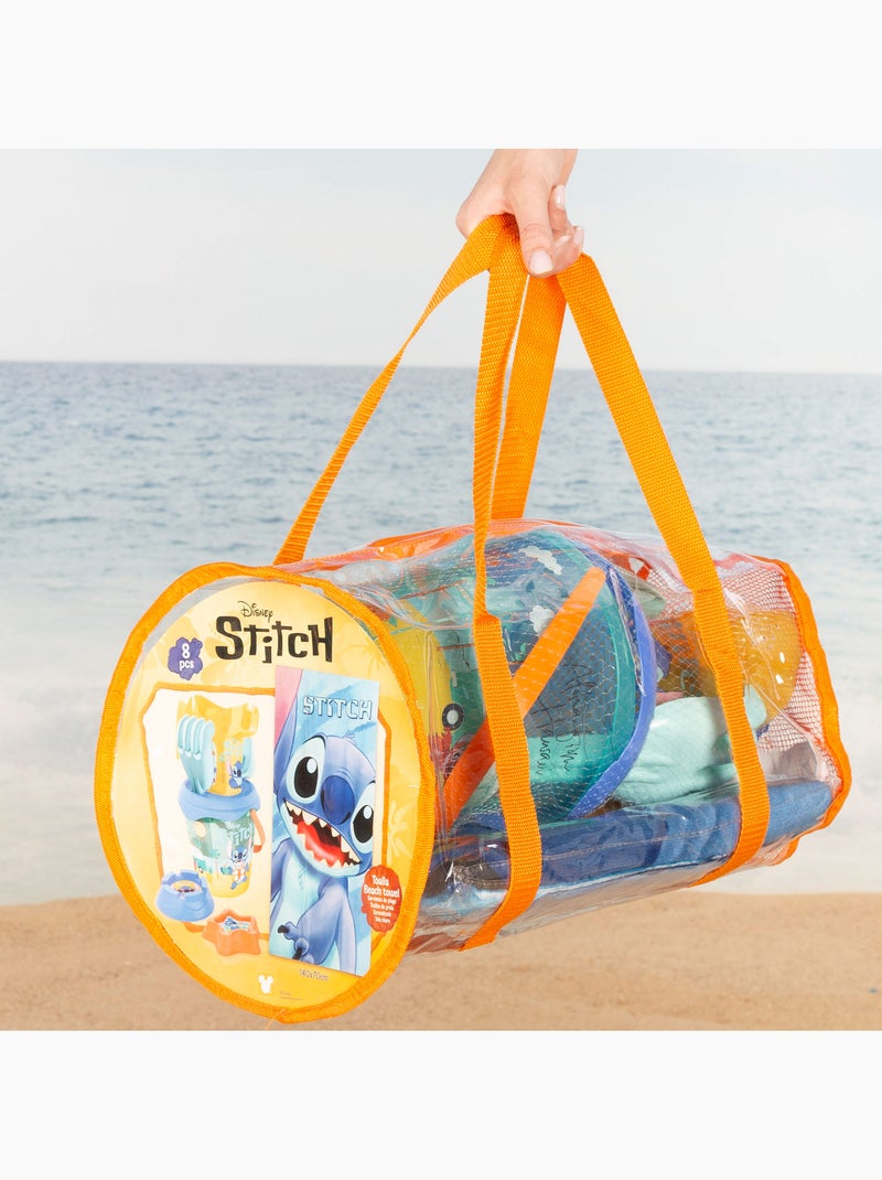 Stitch ensemble seau de plage avec serviette et sac accessoires N/A - Kiabi