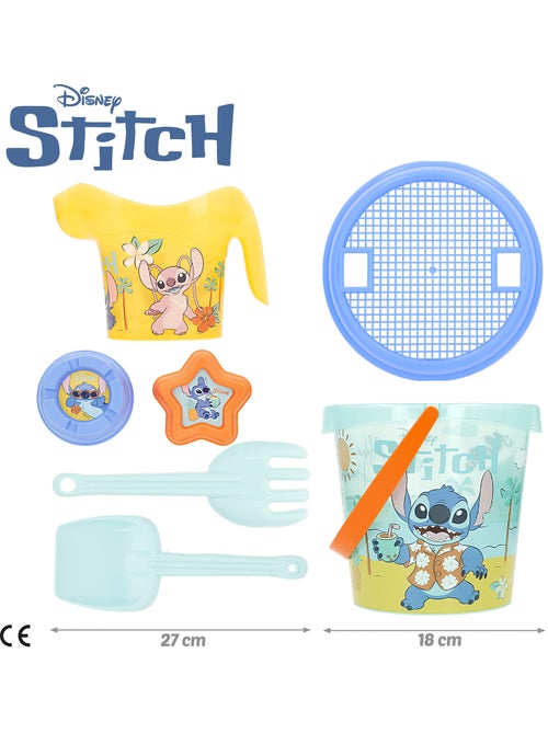 Stitch ensemble seau de plage avec serviette et sac accessoires - Kiabi