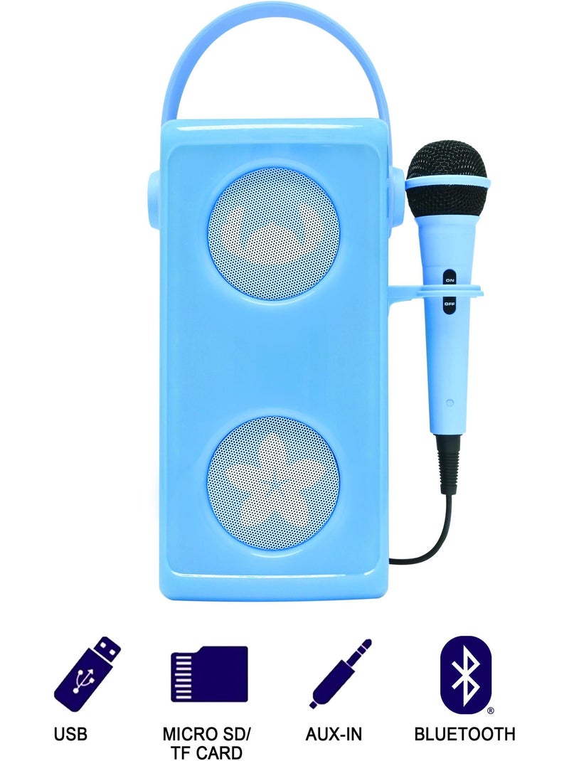 Stitch lichtgevende krachtige bluetooth® luidspreker met microfoon Blauw - Kiabi