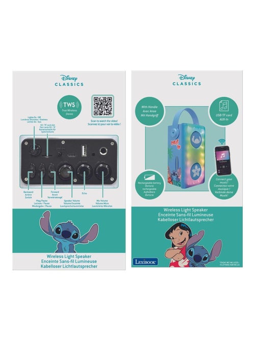 Stitch lichtgevende krachtige bluetooth® luidspreker met microfoon - Kiabi Stitch lichtgevende krachtige bluetooth® luidspreker met microfoon - Kiabi