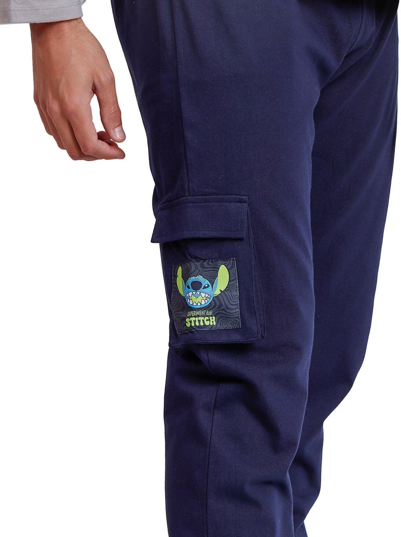 Stitch pyjama-outfit broek top lange mouwen 626 disney Grijs - Kiabi
