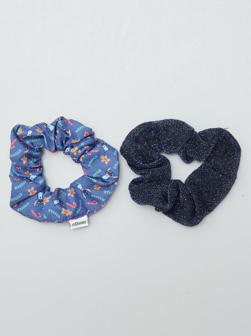 'Stitch'-scrunchies met 2 haarspeldjes in kerstthema - Kiabi