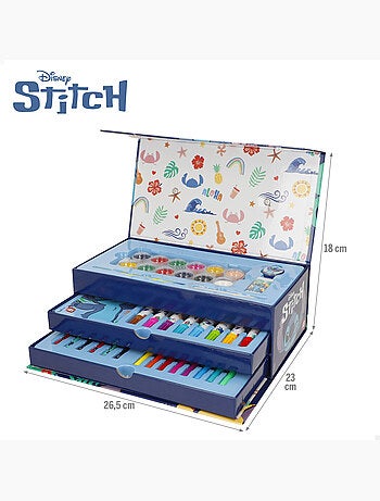 Stitch set tekenpakket in kofferformaat, 50 stuks
