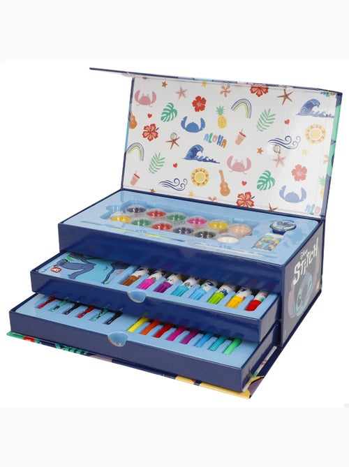 Stitch set tekenpakket in kofferformaat, 50 stuks - Kiabi