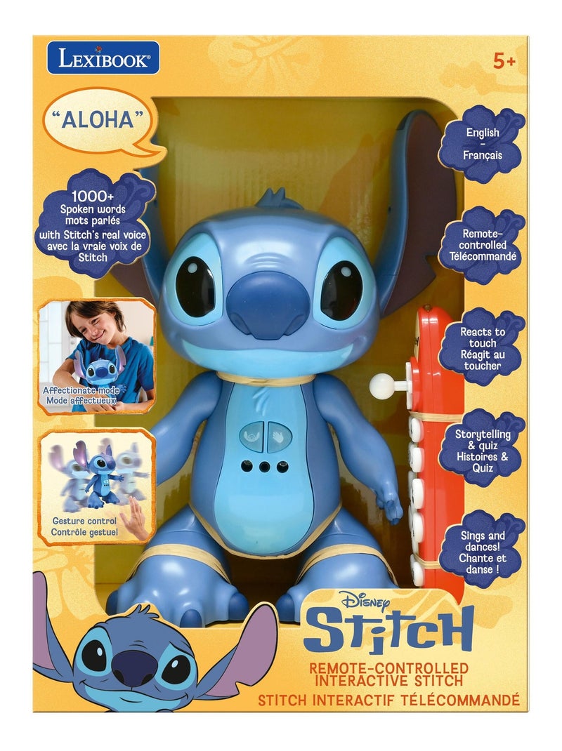 Stitchi1 - tweetalig, interactieve op afstand bestuurbare stitch met stitch's real voice! Blauw - Kiabi
