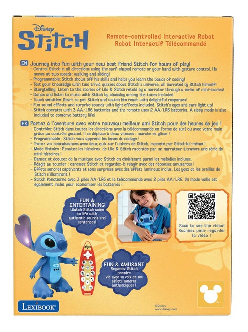 Stitchi1 - tweetalig, interactieve op afstand bestuurbare stitch met stitch's real voice! - Kiabi Stitchi1 - tweetalig, interactieve op afstand bestuurbare stitch met stitch's real voice! - Kiabi