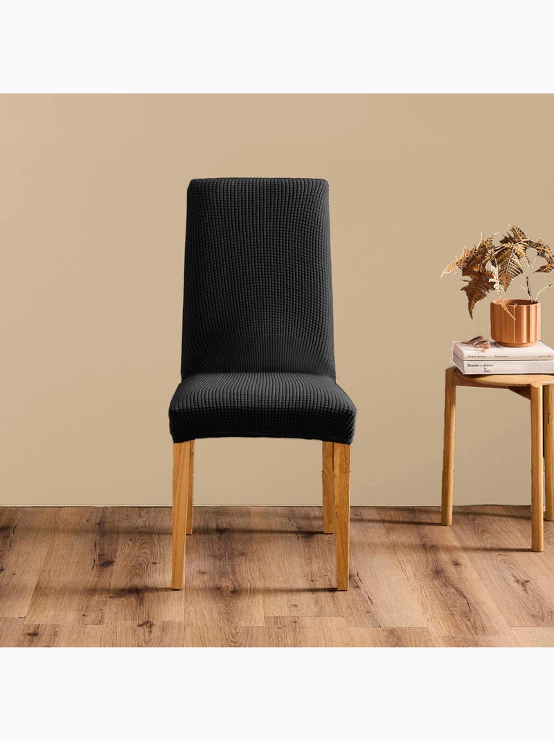 Stoelhoes van polyester gaufré douceur d'intérieur Zwart - Kiabi