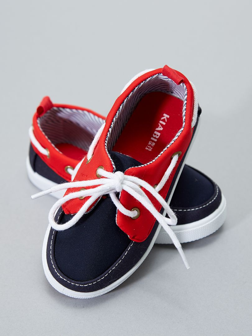 Stoffen bootschoenen - rood - Kiabi - 12.00€