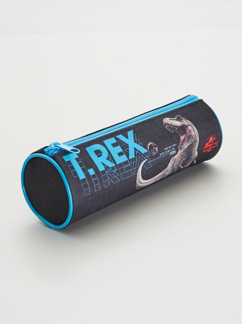 Stoffen etui 'T-Rex' ZWART - Kiabi