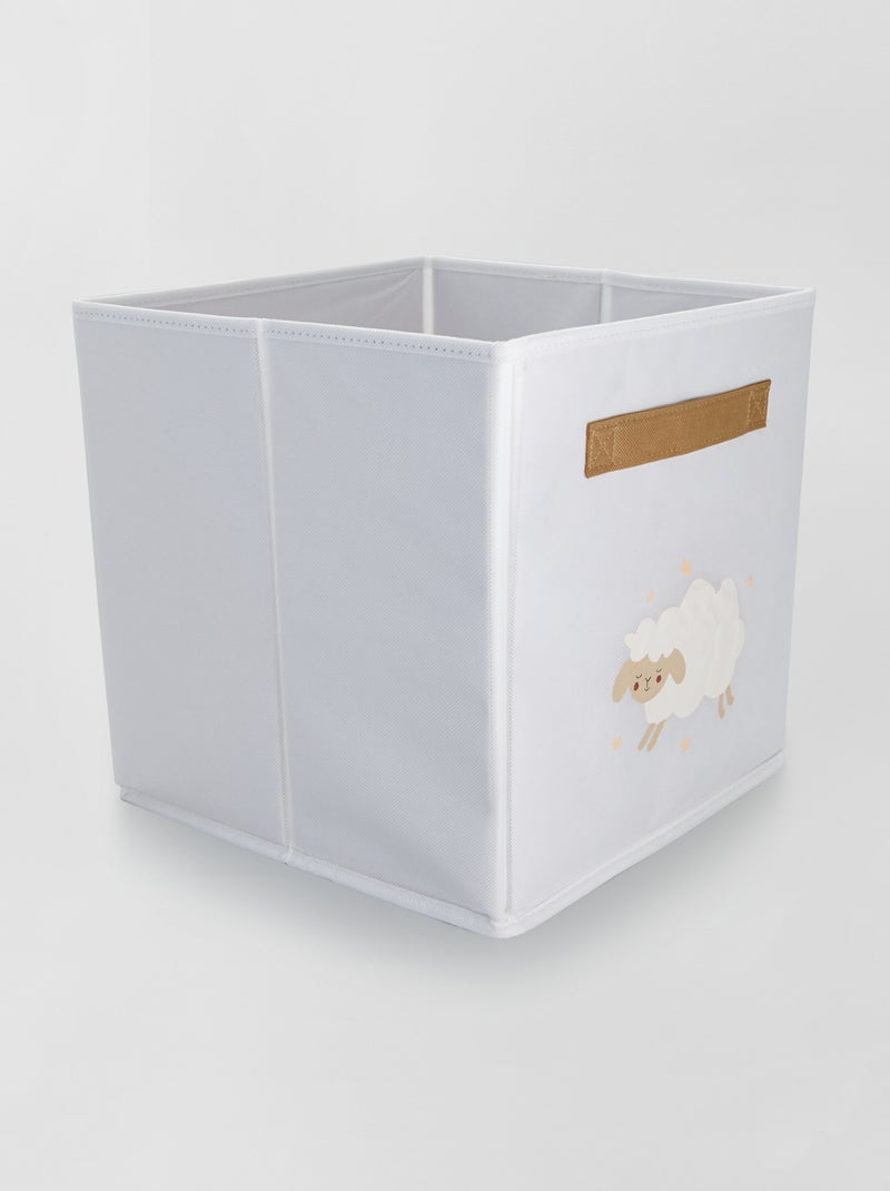 Stoffen opbergdoos - beige - Kiabi