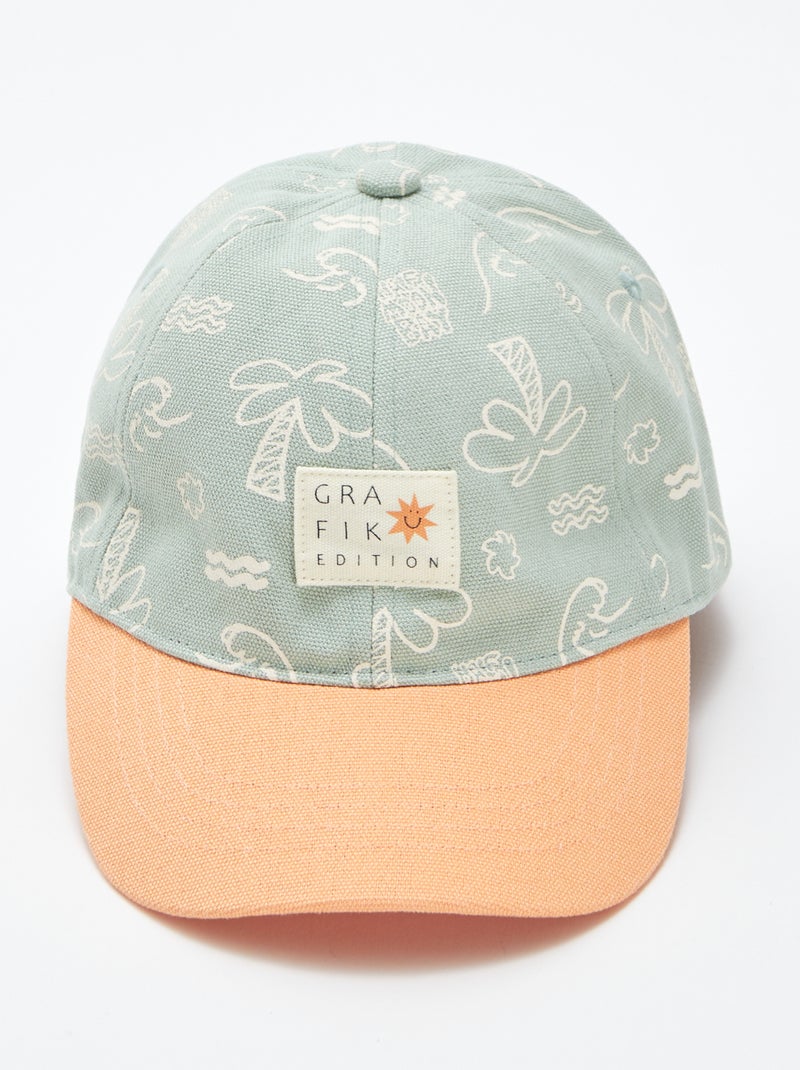 Stoffen pet met motiefje BLAUW - Kiabi
