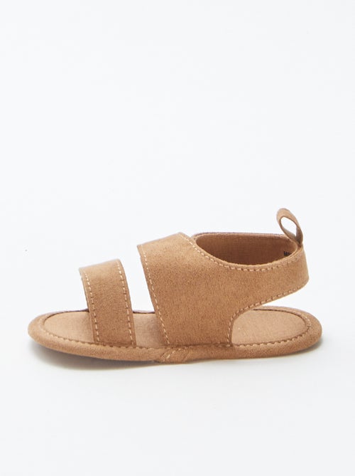 Stoffen sandalen met klittenbanden - Kiabi