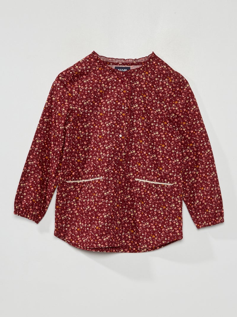Stoffen schoolschort Rood - Kiabi
