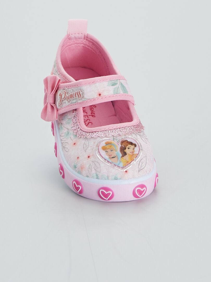 Stoffen sneakers 'Disney'-prinses roze - Kiabi