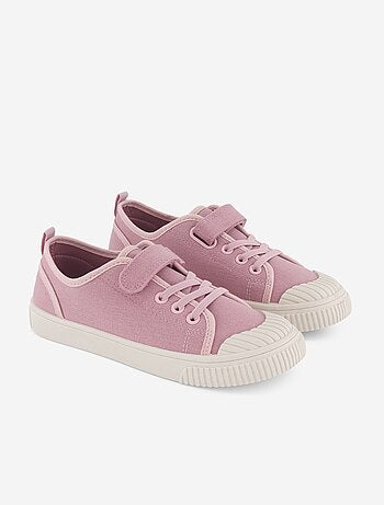 Stoffen sneakers met dambordprint