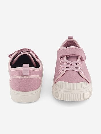 Stoffen sneakers met dambordprint