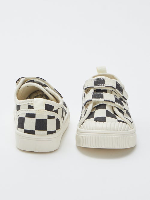 Stoffen sneakers met klittenband - Kiabi
