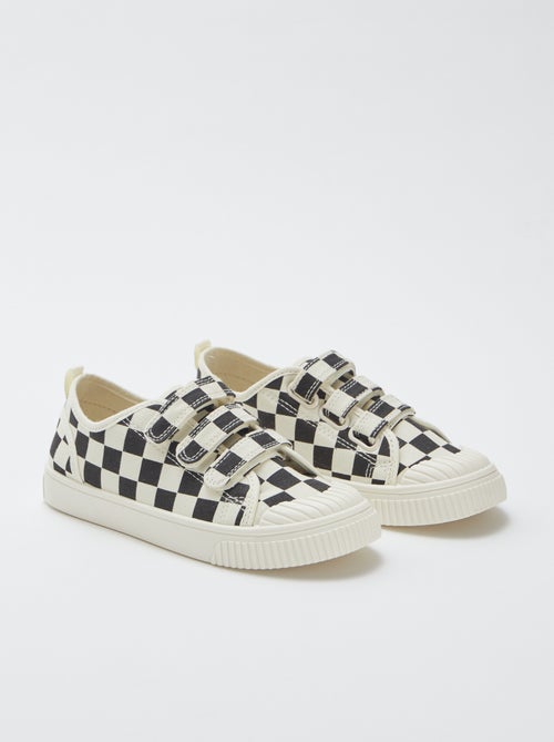 Stoffen sneakers met klittenbanden - Kiabi