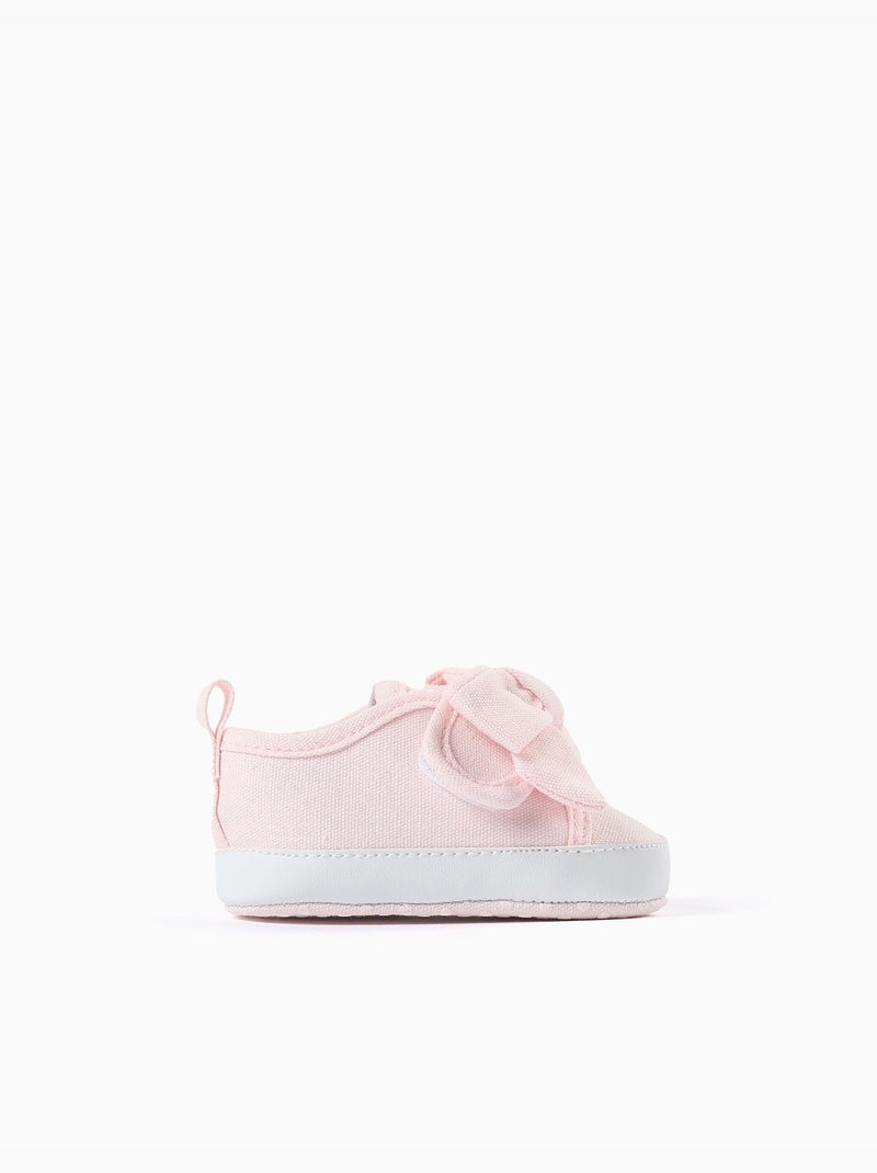 Stoffen sneakers met strik Lichtroze - Kiabi