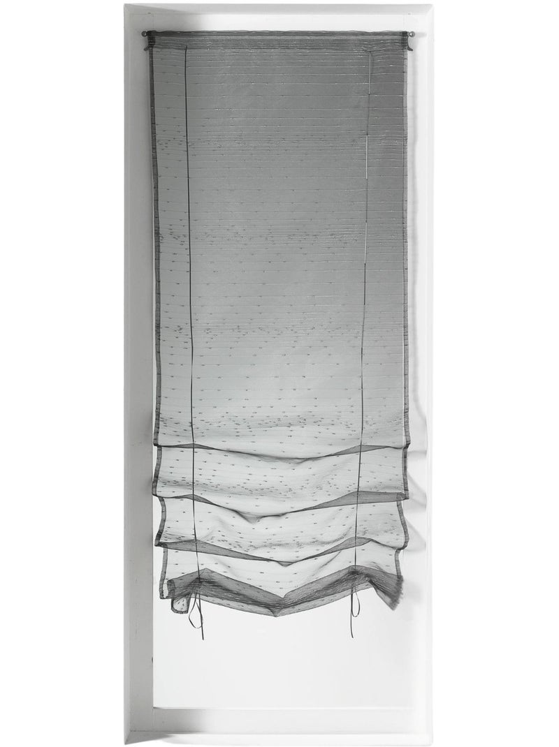 Store à remonter à motif de gouttes métalliques Gris clair - Kiabi