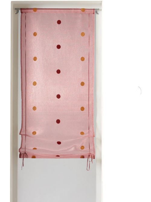 Store à remonter en organza jacquard à pois - Kiabi