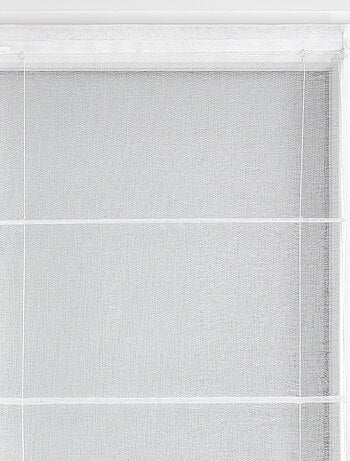 Store bateau en étamine blanc