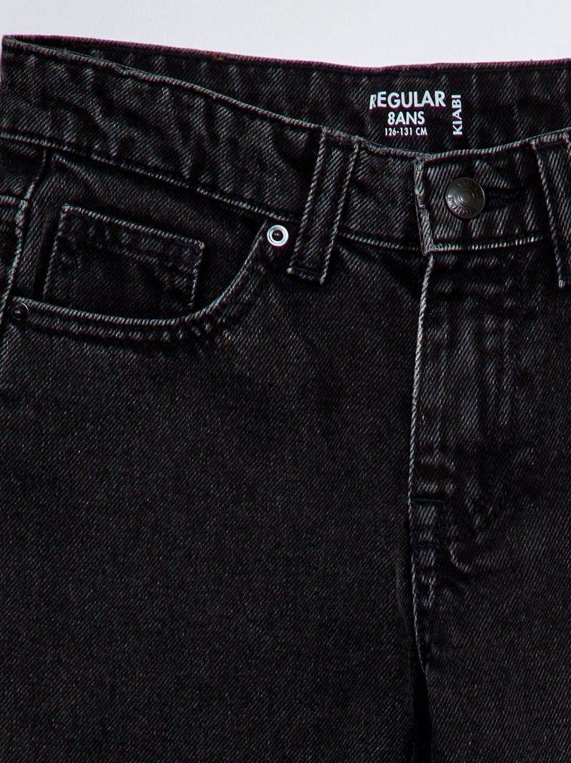 Straight-fit 5-pocketjeans GRIJS - Kiabi