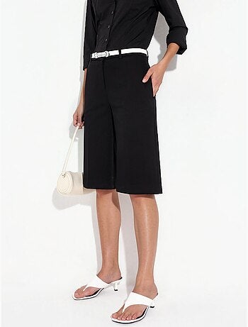 Straight fit bermudashorts (zonder riem) hiccup