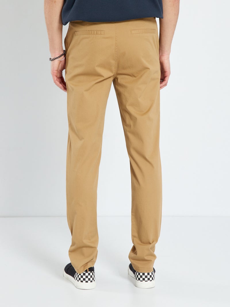 Straight-fit chino broek - BIEGE - Kiabi - 15.00€