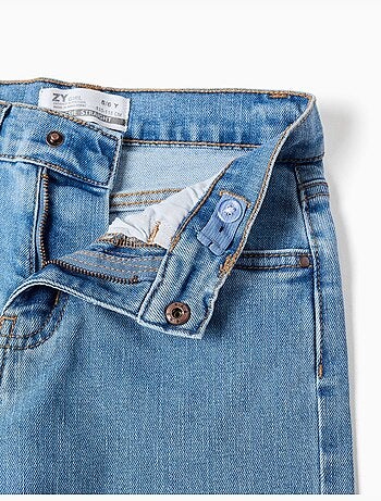 Straight fit denim broek met 5 zakken
