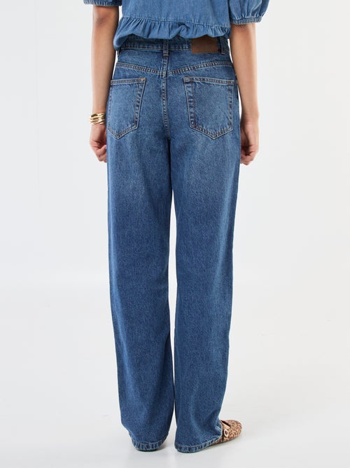 Straight-fit jeans met hoge taille - Kiabi